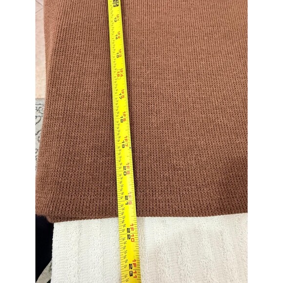 Madewell Womens Brown Knit Pullover Sweater Crew Neck Long Sleeve Large - Picture 8 of 14